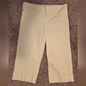 Soulmates Size 9 Womens Butter Yellow Capri Chinos